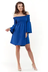 Awama Woman's Dress A228 Blue