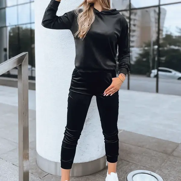 Dámský vélurový set SO COMFY Barva černá DSTREET