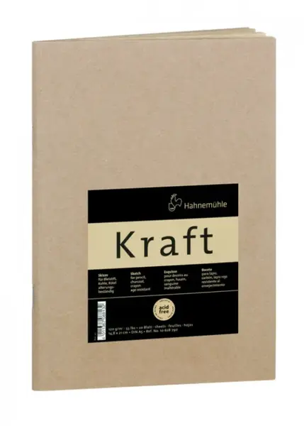 Skicák Hahnemühle Kraft 120g A4 lepená vazba