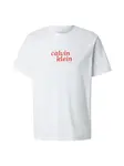 Calvin Klein Jeans Tričko 'Relaxed Logo'  červená / čierna / biela