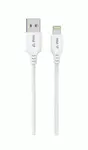 Kabel iPEAX TPU USB-A / LIGHTNING 1,5M, USB 2.0, bílá