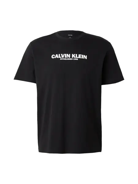 Calvin Klein Tričko '30s'  čierna / biela