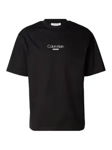 Calvin Klein Jeans Tričko  čierna / biela