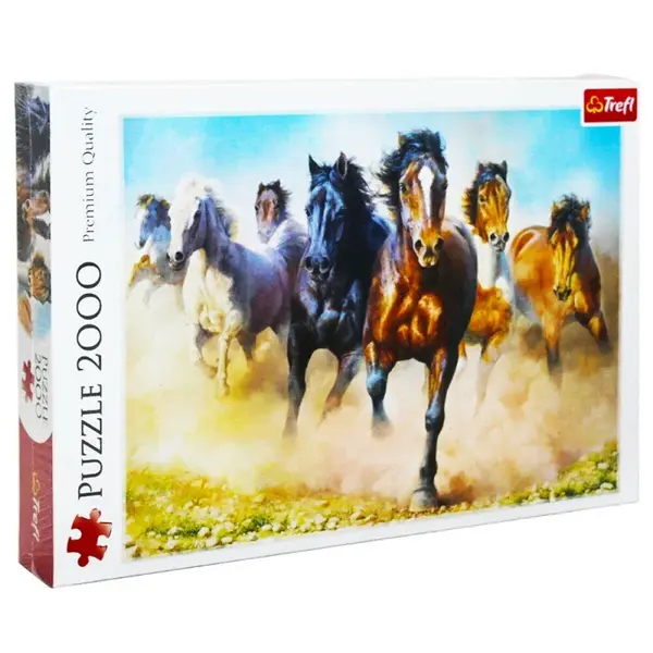 Trefl Puzzle Cválající koně / 2000 dílků