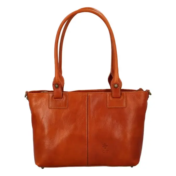 Dámská kožená kabelka koňaková - Delami Vera Pelle Armenias