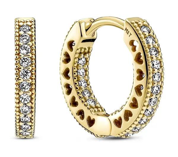Pandora Třpytivé kruhové náušnice Shine 266317C01