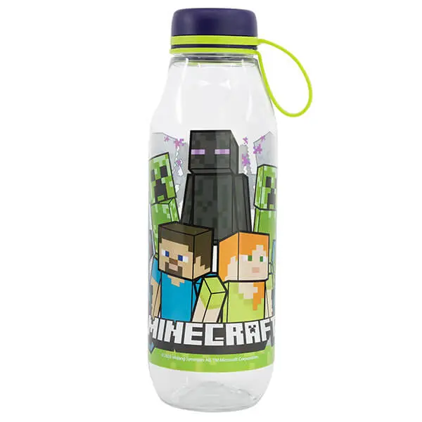 Lahev na pití Minecraft - průhledná - 650 ml