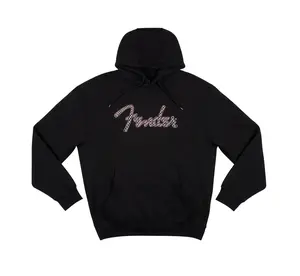 Fender Spaghetti Logo Wavy Checker Hoodie Pink L
