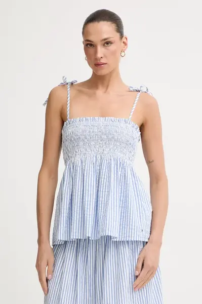 Tommy Hilfiger top dámský bavlněný s elastanem SUMMER