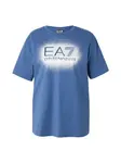 EA7 Emporio Armani Tričko  modrá / biela