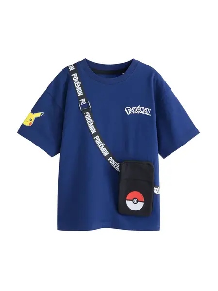 Next Tričko 'Pokemon'  tmavomodrá / žltá / čierna / biela