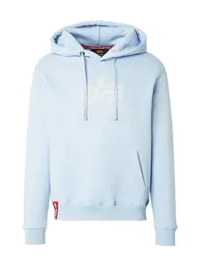 ALPHA INDUSTRIES Mikina  svetlomodrá / biela