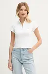 Calvin Klein Jeans crop top dámský bavlněný s elastanem