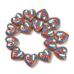 Handmade Heart Lampwork Beads Strands