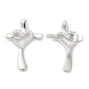 Brass & Cubic Zirconia Pendants