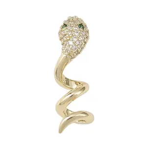 Brass Micro Pave Cubic Zirconia Pendants