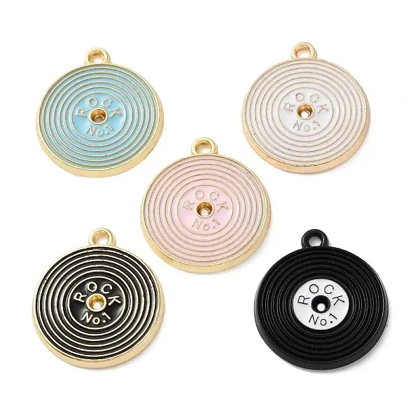 Alloy Enamel/Spray Painted Pendants