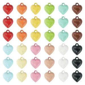 50Pcs Baking Paint Acrylic Pendants