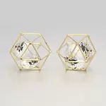 Brass Hollow Polygon Beads