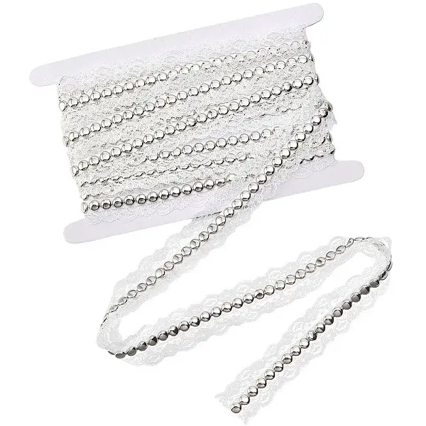 Polyester Lace Rivets Ribbon