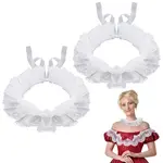 2Pcs Cotton Faux Collar