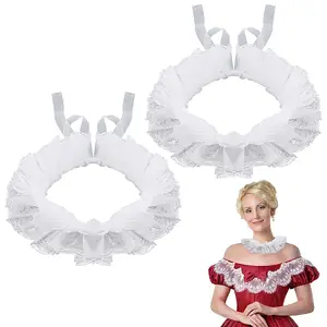 2Pcs Cotton Faux Collar