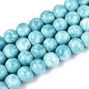 Baking Paint Glass Beads Strands