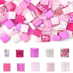 100Pcs 10 Styles 2-Hole Drawbench Glass Seed Beads