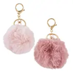 2Pcs 2 Colors Alloy Keychains
