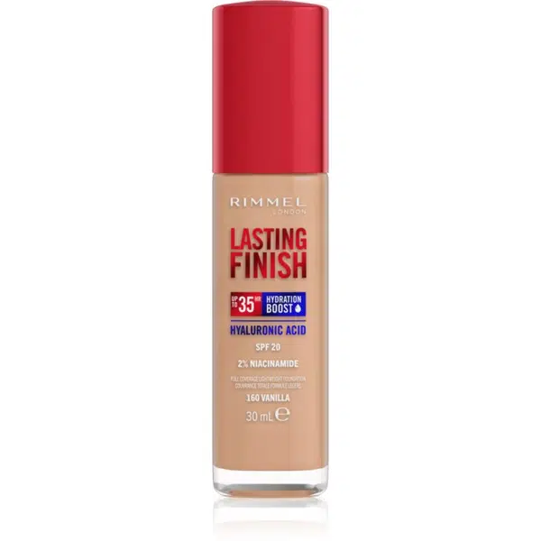 Rimmel Lasting Finish 35H Hydration Boost hydratační make-up SPF 20 odstín 160 Vanilla 30 ml