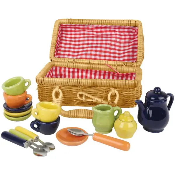 Small foot Nostalgia Picnic Basket sada hraček pro děti 3 y+ 18 ks