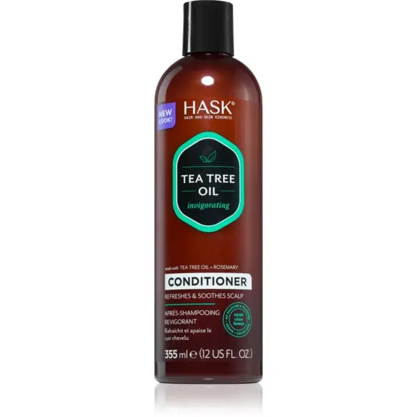 HASK Tea Tree Oil & Rosemary osvěžující kondicionér pro suchou a svědící pokožku hlavy 355 ml