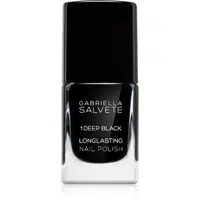 Gabriella Salvete Longlasting Enamel dlouhotrvající lak na nehty s vysokým leskem odstín 01 Deep Black 11 ml