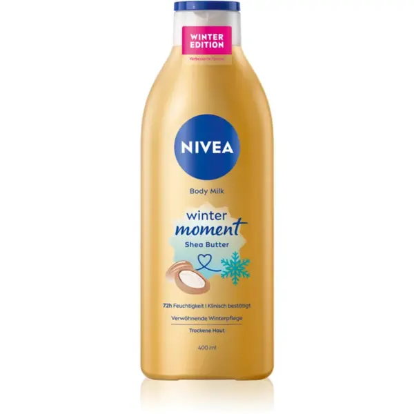 NIVEA Winter Moment výživné tělové mléko s bambuckým máslem 400 ml