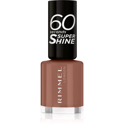 Rimmel 60 Seconds Super Shine lak na nehty odstín 101 Taupe Throwback 8 ml