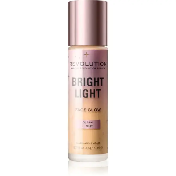Revolution Bright Light Face Glow rozjasňující tónovací fluid odstín Gleam Light 23 ml