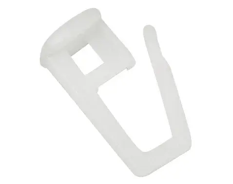 Háčik na záves ku kolajničke biely, plastová, sada (30 ks)%