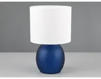 Stolní lampa Vela, modré sklo%