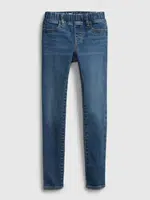 GAP Detské džínsy pull-on jeggings with stretch Modrá