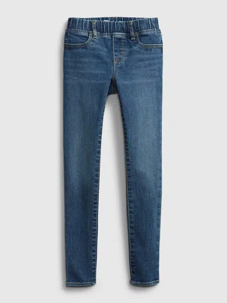 GAP Detské džínsy pull-on jeggings with stretch Modrá