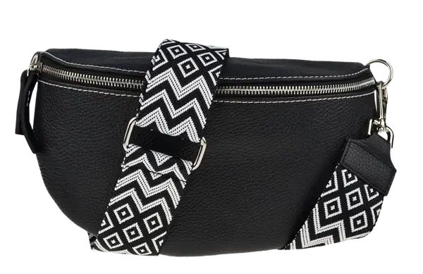 NovaKabelka.sk Reni Grande Nera s prídavným popruhom III