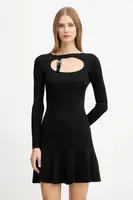 Šaty Versace Jeans Couture černá barva, mini, 79HAOM01 CMH23