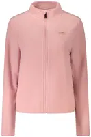 Růžová fleecová mikina na zip