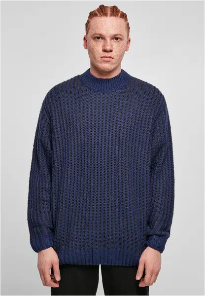 Oversized dvoubarevný svetr tmavě modrá/midnightnavy
