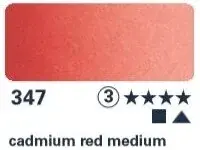 Akvarelová barva Horadam 1/2 – 347 cadmium red middle