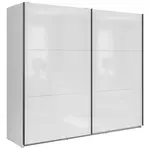 MID.YOU SKŘÍŇ S POSOUVACÍMI DVEŘMI, vysoce lesklá bílá, 220/195,5/60 cm