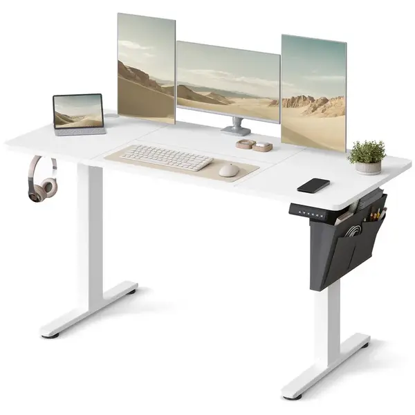 Boxxx PC STŮL, bílá, 140/60/72-120 cm