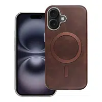 Zadní kryt GENTLEMAN MAG COVER Case compatible with MagSafe proApple iPhone 16, hnědá