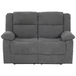 P & B DVOUMÍSTNÁ POHOVKA, textil, šedá