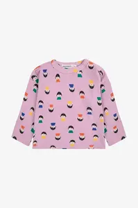 Dětské bavlněné tričko s dlouhým rukávem Bobo Choses Game Pawns